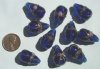 10 Wedding Cake 22mm Drop Sapphire with Gold Band and Rosebuds